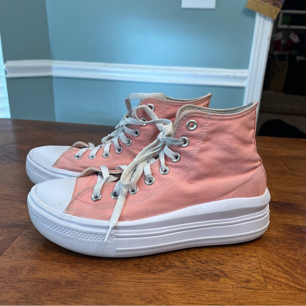Converse Pink Platform Sneakers